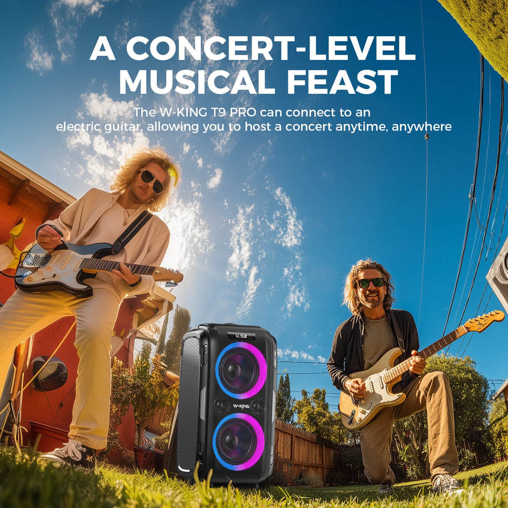 W-KING 250W PEAK Large Bluetooth Speaker Loudest/Massive 120dB/12 Custom Bass, V5.3 Big Party Boombox Portable Speaker Wireless