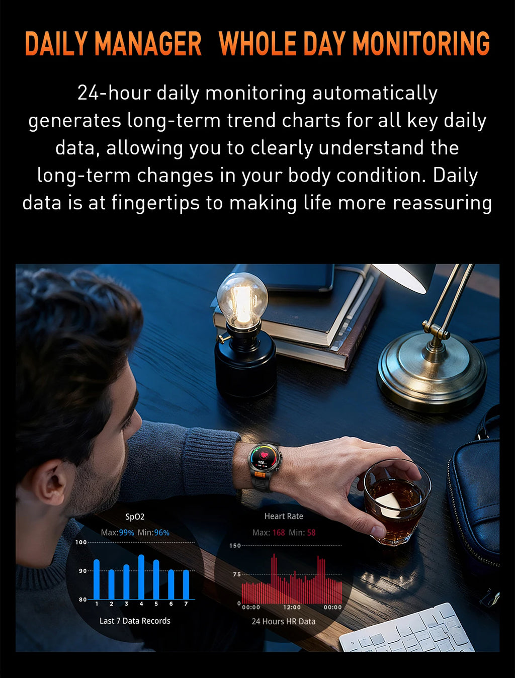 LIGE New 1100mAh Super Capacity Battery Adult Smart Watch 1.43" AMOLED Screen Call 3ATM Waterproof Outdoor Sports Men Smartwatch