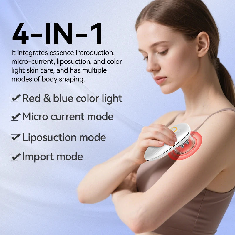 Face and Body Sculpting Electric Massager with Heat Therapy (White) Body Shaping Massage Equipment Tidesmit