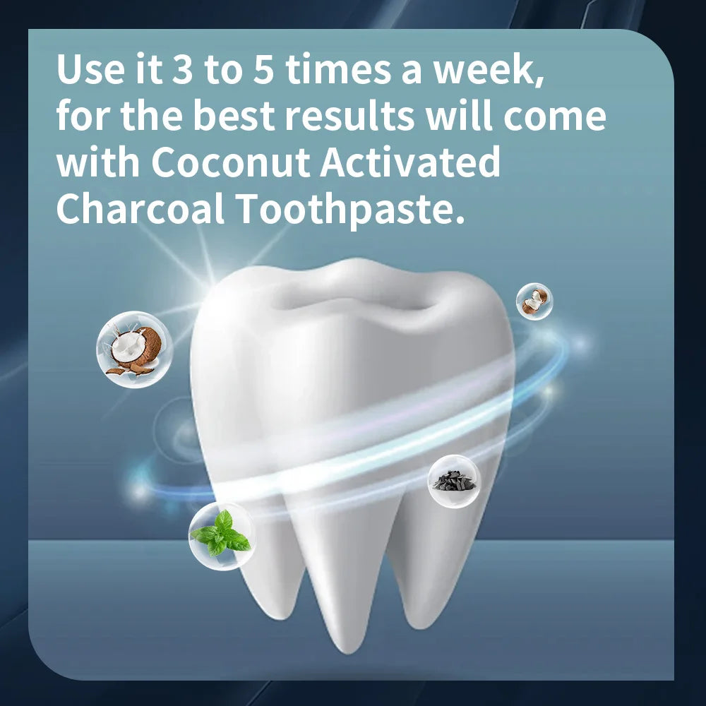 Tidesmit activated charcoal mint toothpaste for natural teeth whitening and plaque removal without artificial colors