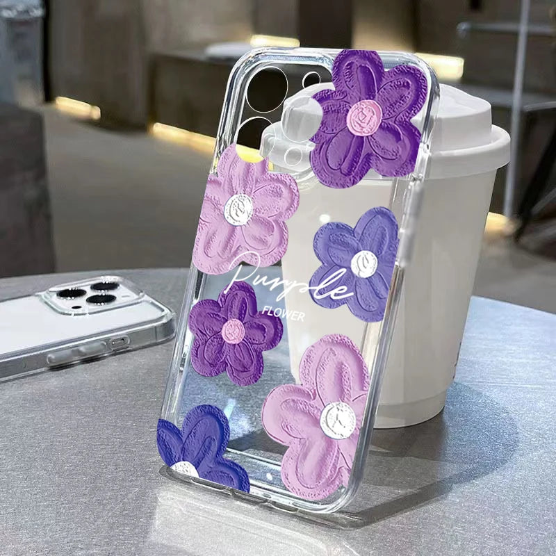 Redmi Note 14 Clear Case | Jasmine Floral Shock-Absorbing Slim Fit Cover 3 Tidesmit