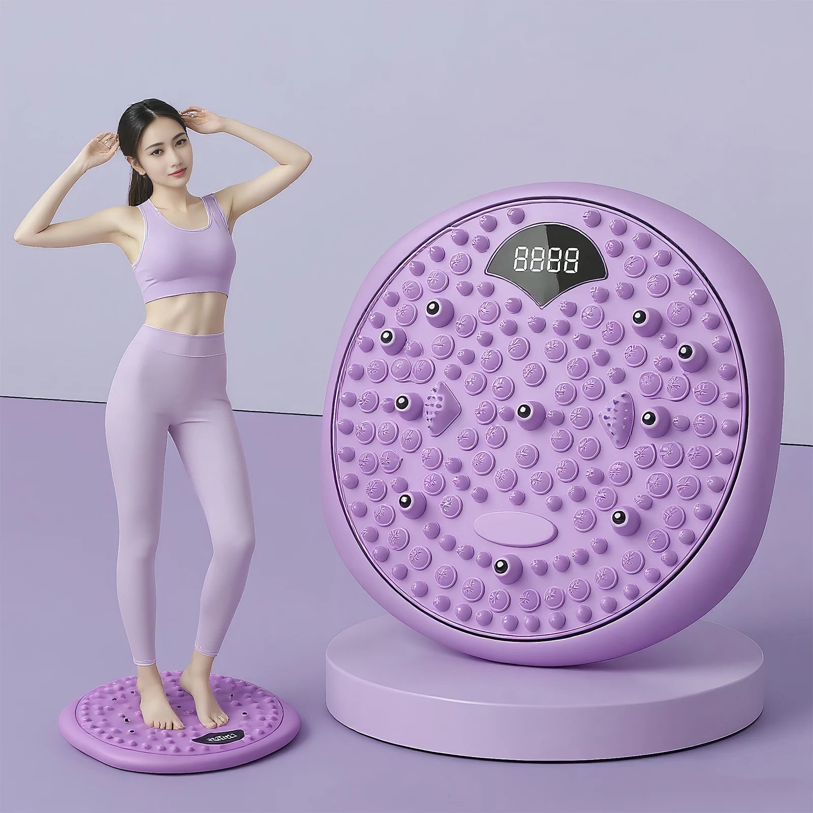 Waist Twisting Disc with Magnetic Foot Massage - Tidesmit Body Shaping Body Shaping Massage Equipment Tidesmit