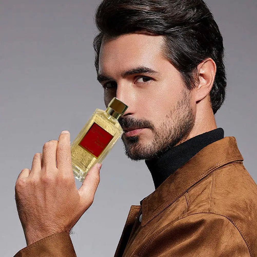 Paris Secret 200ml unisex parfum: rectangular glass bottle with red label. Long-lasting luxury cologne for men & women.