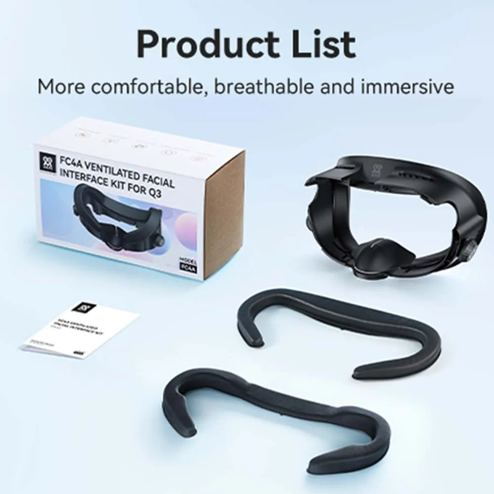 Meta Quest 3 Facial Interface Ice Silk Pad - Breathable VR Accessory Tidesmit