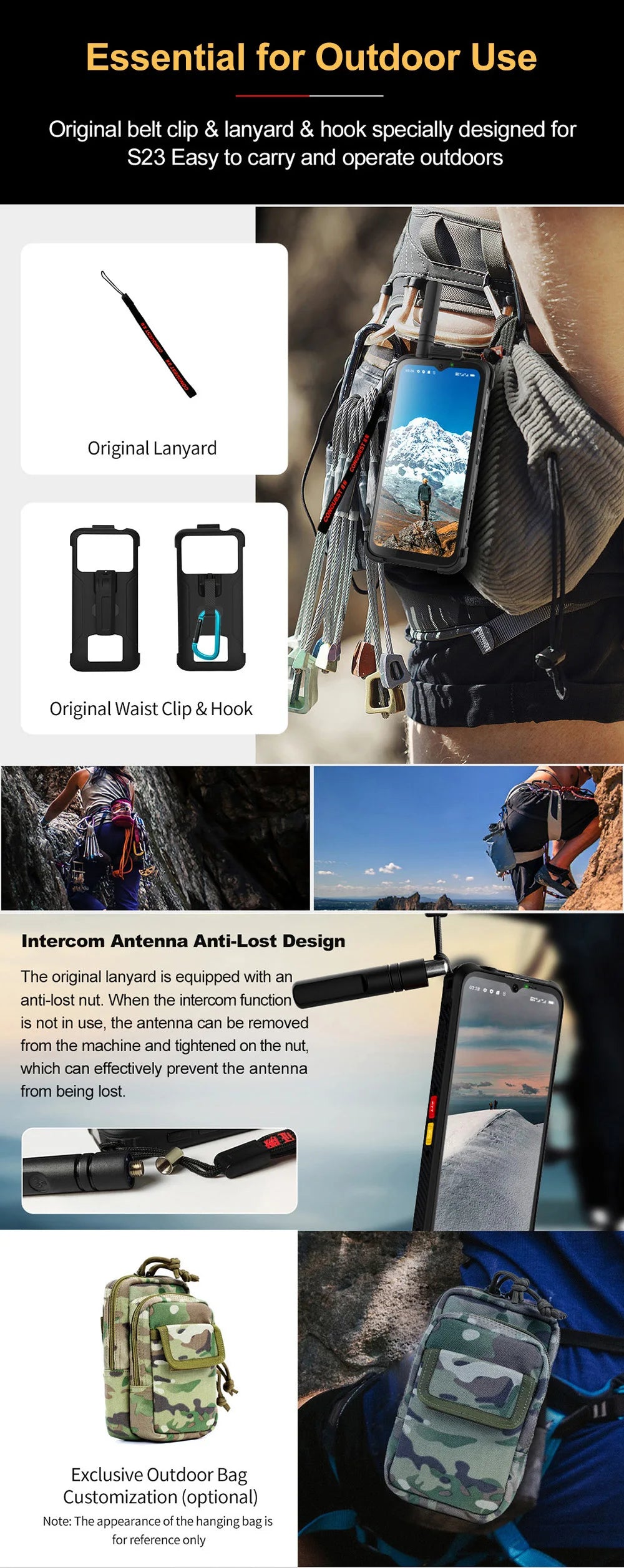 CONQUEST 5G Smartphone Network108MP Camera 12GB 512GB 66W Thermal Imaging  IP68 Waterproof NFC
