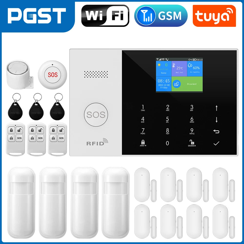 Wifi GSM Home Security Alarm System with Alexa and App Control Tidesmit