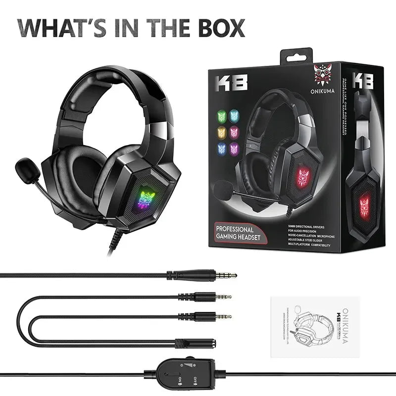 Tidesmit Wired Gaming Headset with Mic | Stereo Audio | 3.5mm Jack Tidesmit