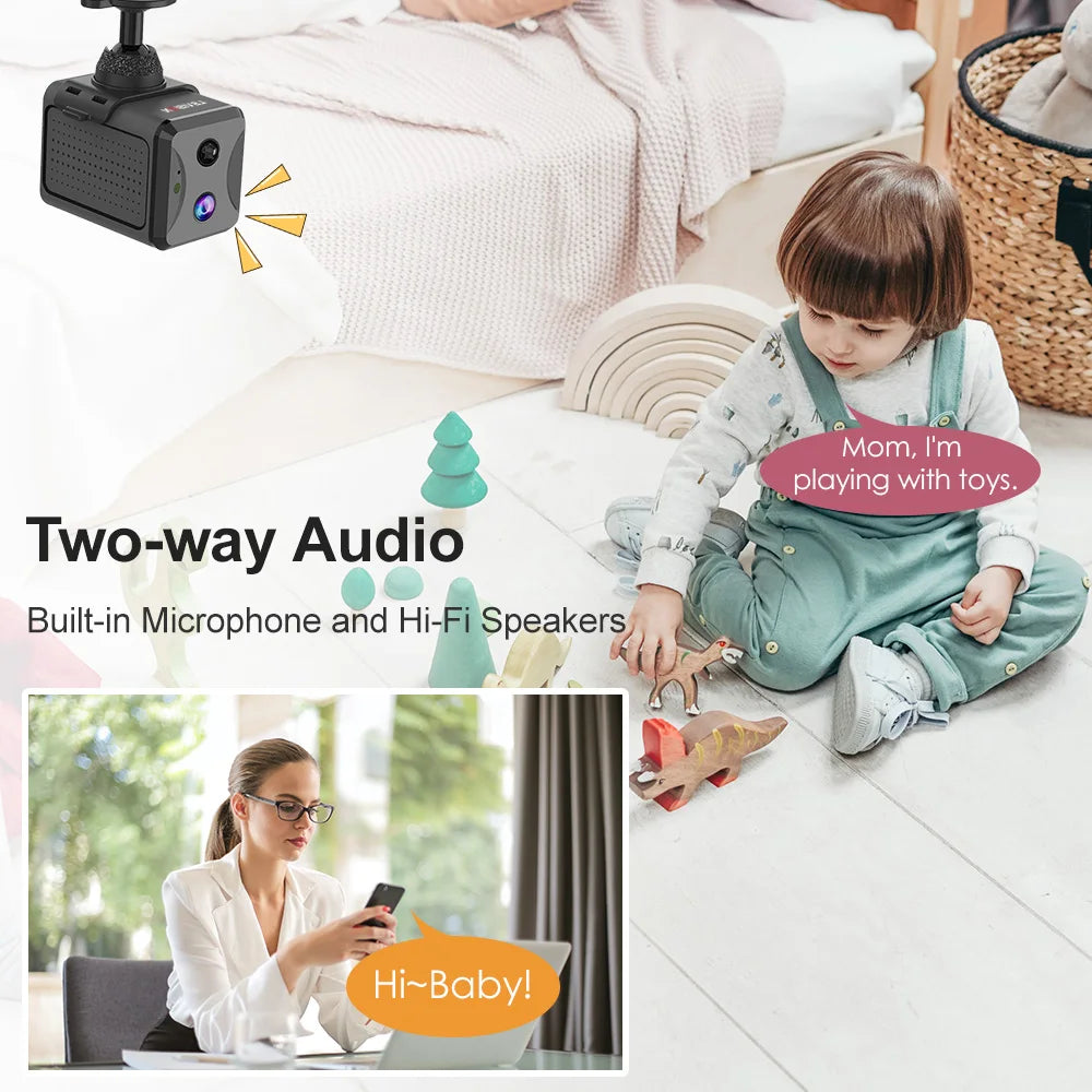 LS VISION 5MP 4G SIM Mini Camera Wireless Wifi IP Cameras Humanoid Detection Battery Power CCTV Home Surveillance Camera Ubox