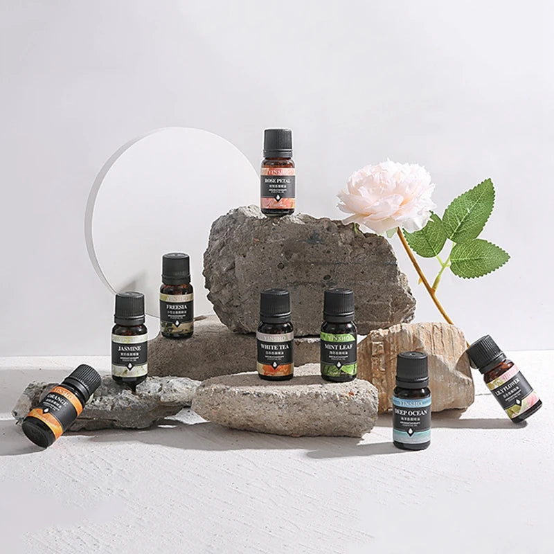 10ml Essential Oils For Humidifier Aromatic Diffuser Lavender Sakura Rose Coffee Sandalwood Lemon Fragrance Oil Making Candles