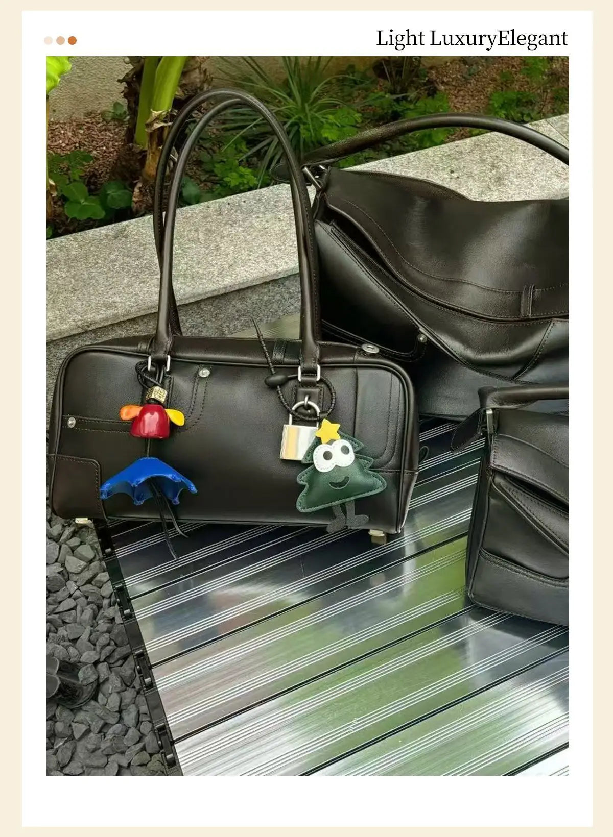 New 2025 Panta Geometric Patchwork Natural Dye Leather Pillow Shaped Handbag Top Layer Cowhide Shoulder Bag for Daily Use