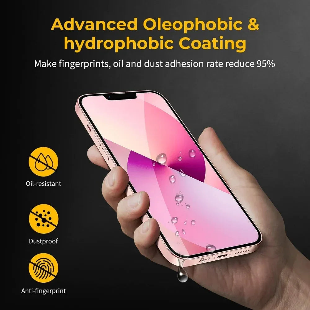 iPhone 16 Pro Max Screen Protector 4-Pack - 9H Tempered Glass Tidesmit Tidesmit