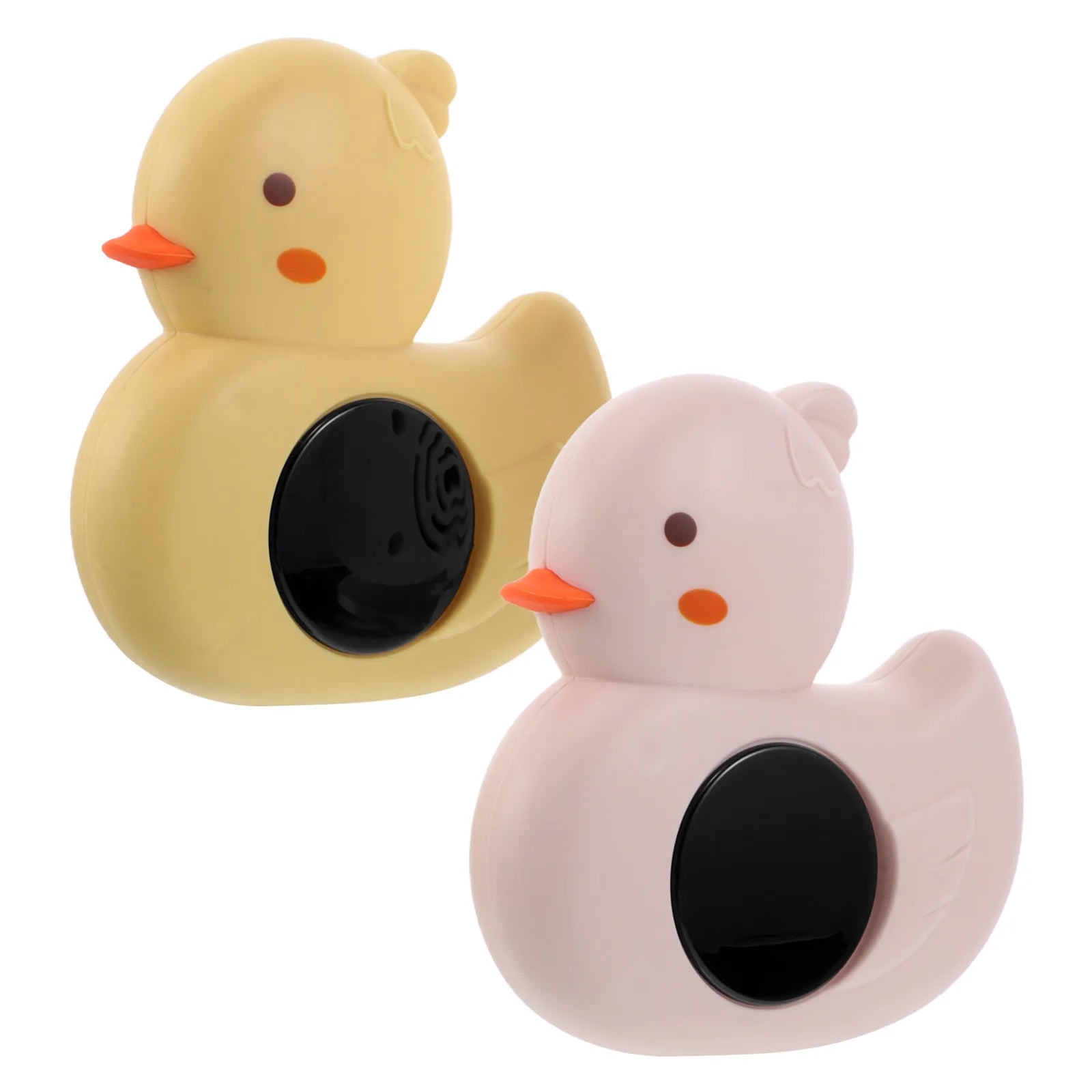 2Pcs Infant Bath Thermometer Cute Yellow Pink Fast Response Water Temperature Monitor for Babies Accurate Portable