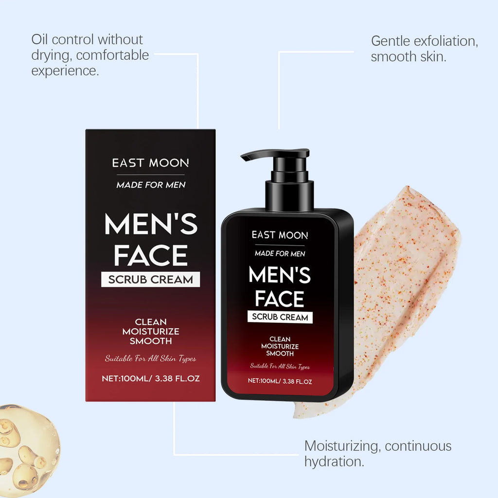 Men Face Oil Control Scrub | Deep Pore Exfoliator | 100ml Tidesmit Scrubs Treatments Tidesmit