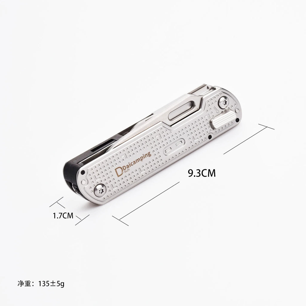 Daicamping DL21 DL15 Multitools Folding Knife Combination Tools Mini Portable Multifunctional EDC Hand Tools Set Multi Tool