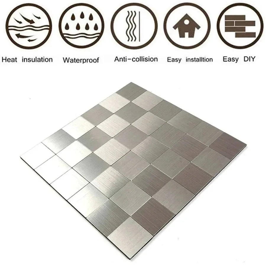 Self-adhesive Tiles Peel And Stick Backsplash Mosaic Wall Stickers 3d wall Panel Bathroom Waterproof Stick On Tiles For Kitchen