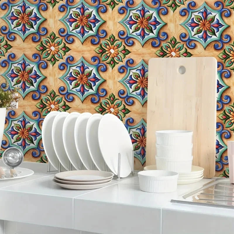Self-Adhesive Marble Wall Tiles - Waterproof Stickers for Kitchen Backsplashes, Bathrooms, Living Rooms, Easy to Install and Rem