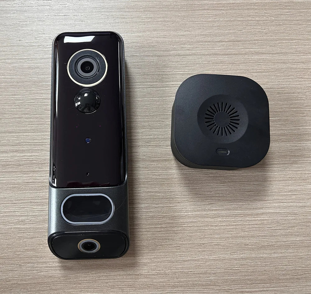4MP Dual Lens WIFI Doorbell Intercom Video Door Phone Visual Doorbell Peephole Viewer Door Camera With Indoor Chime
