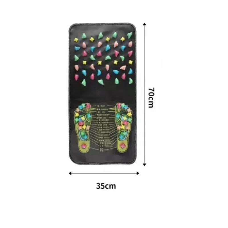 Acupressure Foot Massage Mat: Portable Wellness Tool for Relief Relaxation Treatment 35CM x 70CM Tidesmit