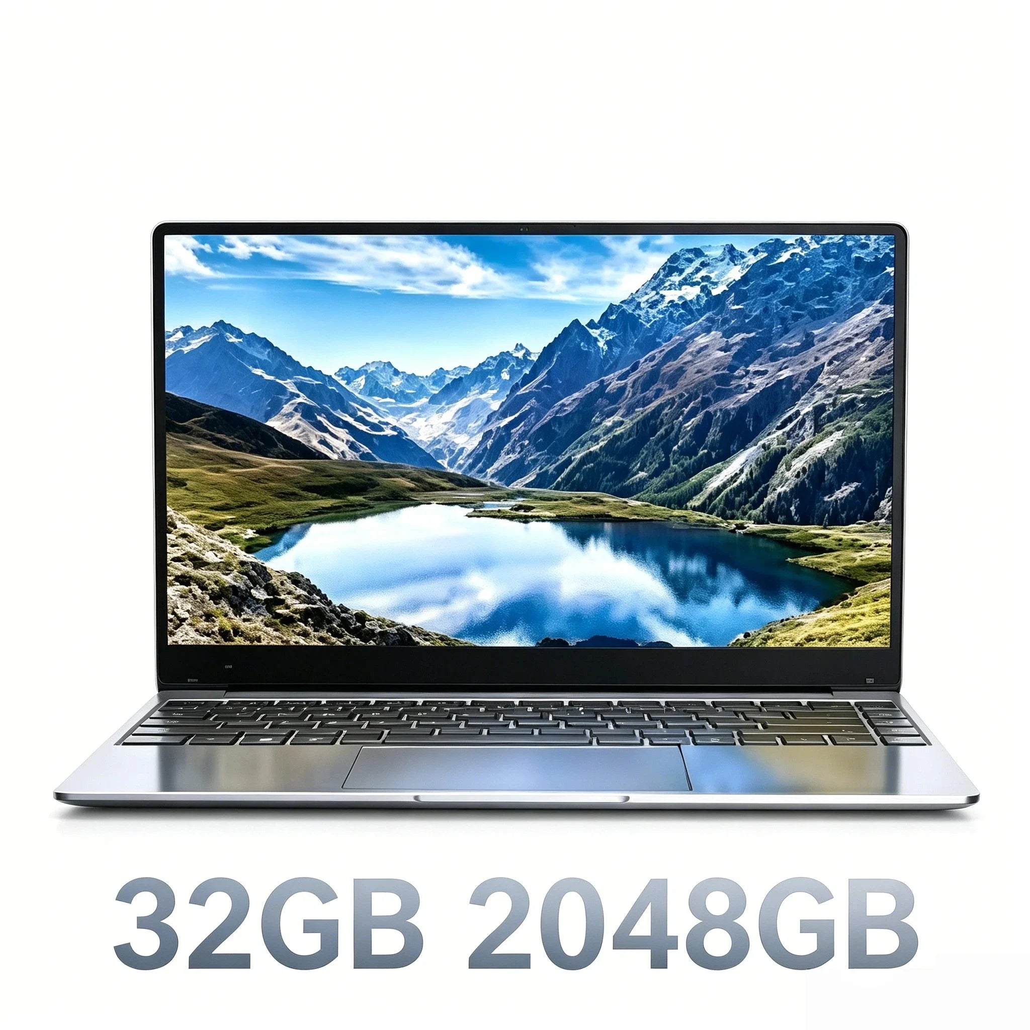 15.6 Inch Intel N3700 NEW Laptop 16GB RAM 2TB SSD Windows 11 Ultra Slim Notebook Gamer 1920x1080 Office Study PC Max Ultra Plus