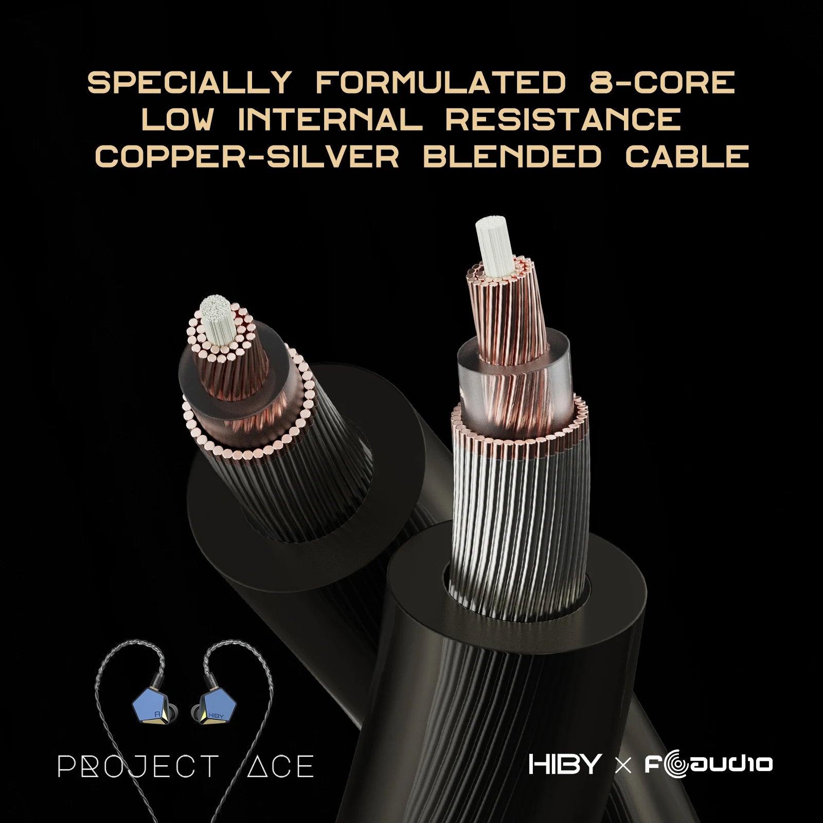 HiBy Project Ace IEMs | Beryllium-Plated Dynamic Driver HiFi Earbuds Tidesmit
