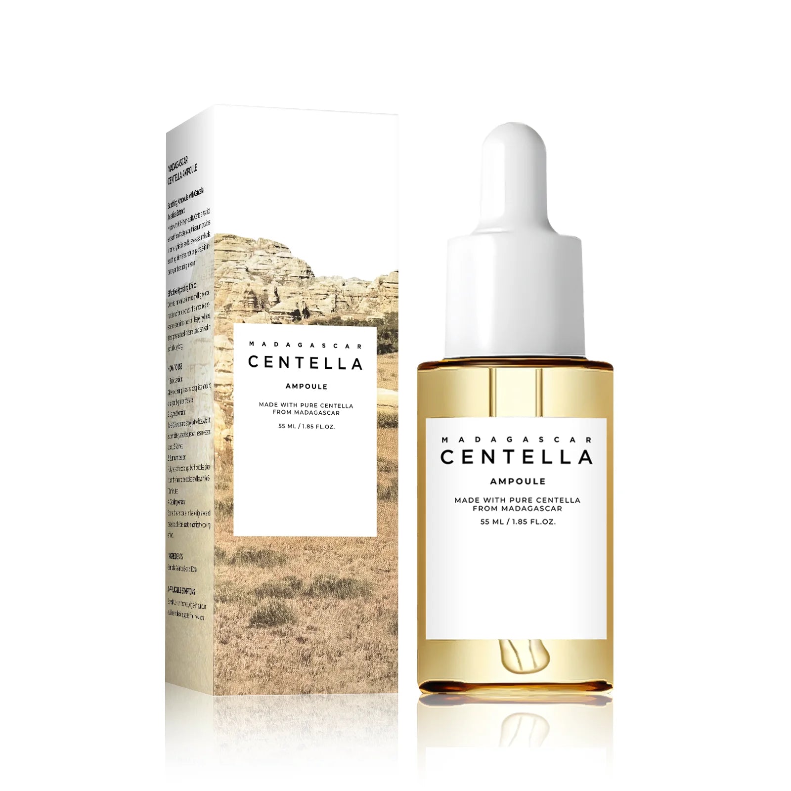 Brightening Centella Niacinamide Serum 55ml - Hydrating Ampoule Soothes Uneven Skin Tone & Boosts Radiance for a Clear Glow.
