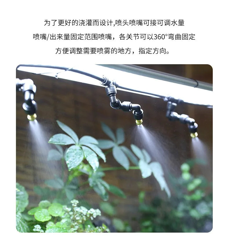 WiFi Rainforest Sprayer Control Automatic Mist Timing Spray System Kit Touch Screen Irrigation Timer Reptile Sprayer Humidifier