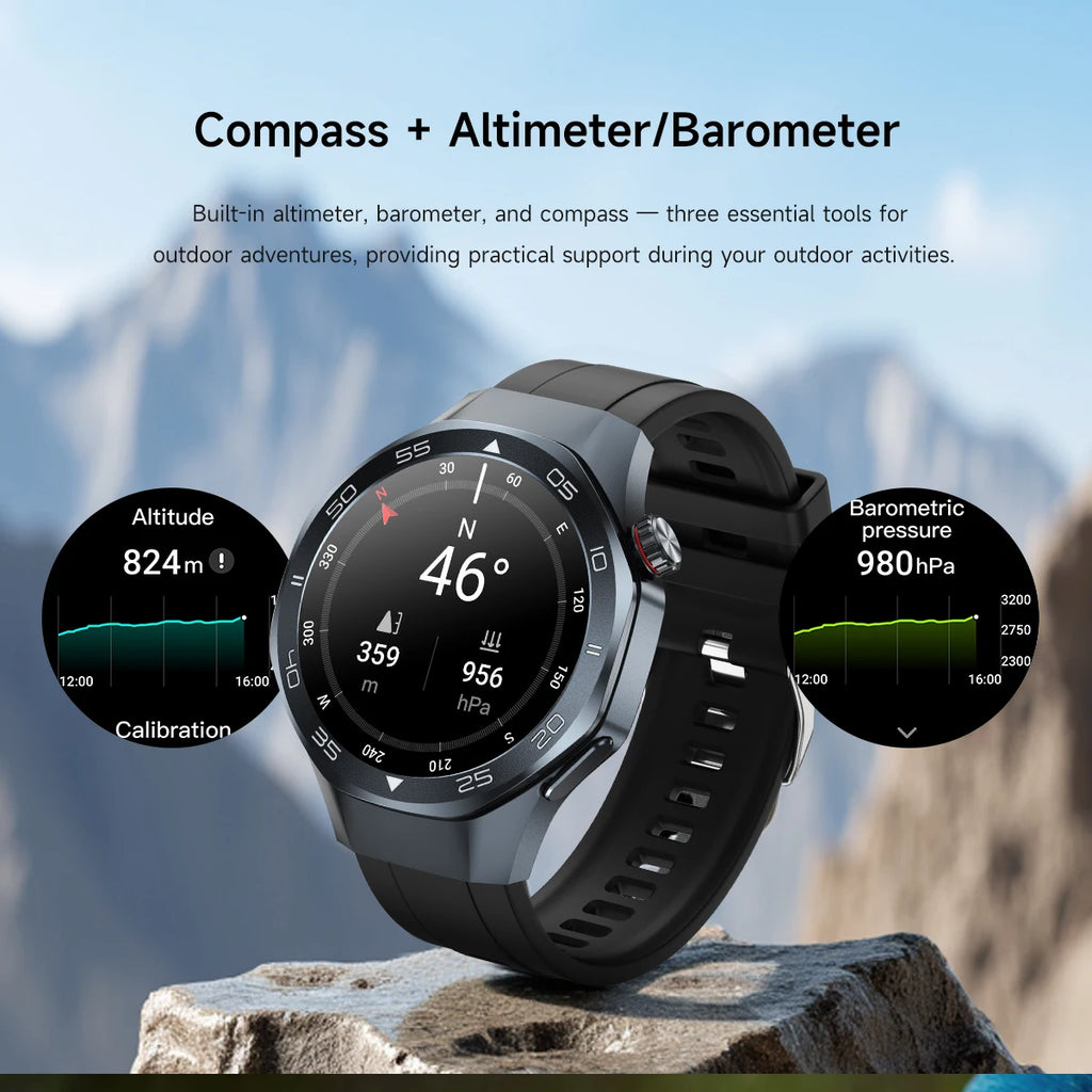 2026New Smart Watch GPS Positioning 3ATM Waterproof GPS Tracker Compass Men Bluetooth Call Heart rate 170+Sports Watch Men Women
