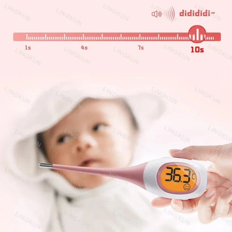 Hot Baby Digital Underarm Electronic Thermometer 8 Seconds Fast Measurement Celsius Fahrenheit Soft Head Oral Body Temperaturer