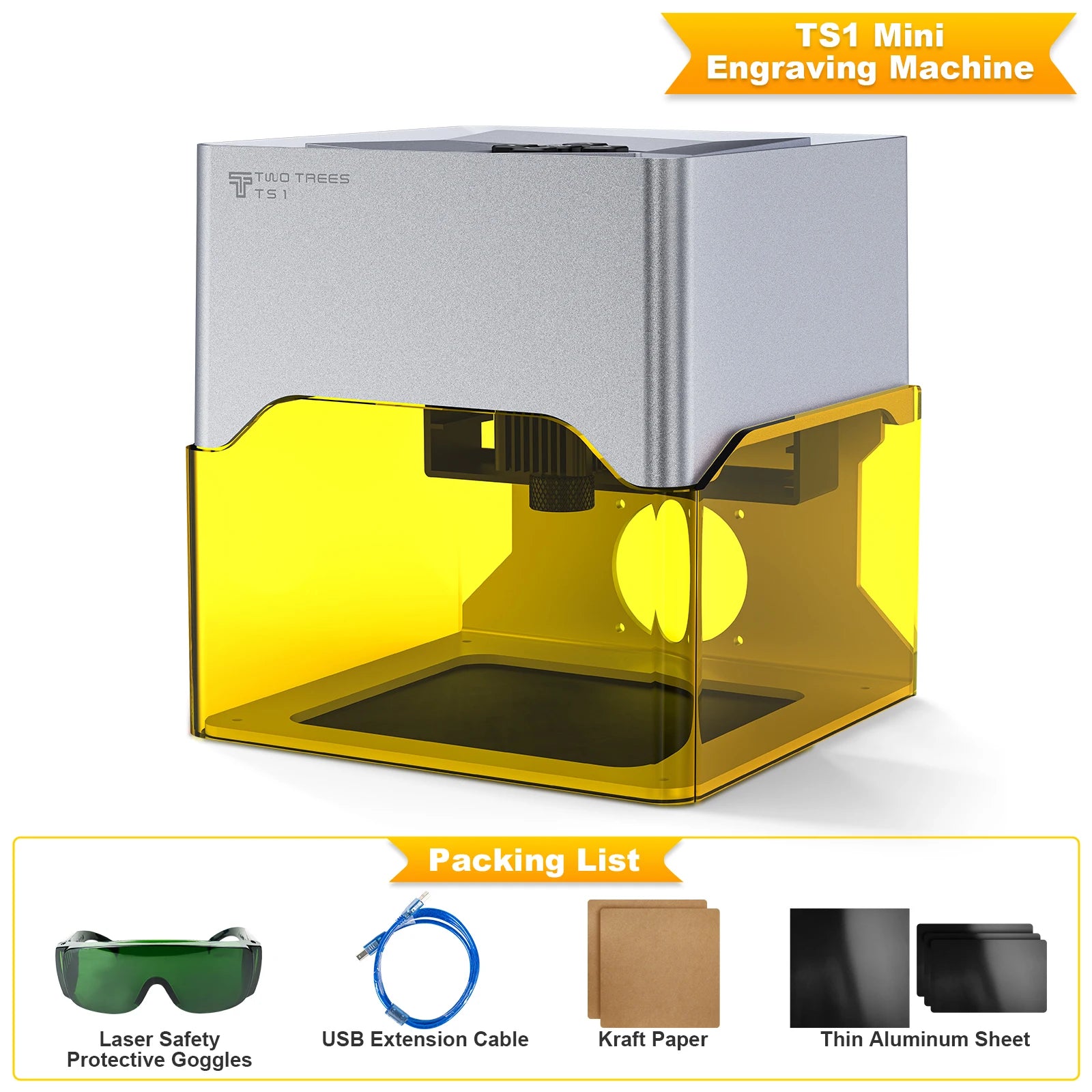 Twotrees TS1 Laser Engraver 3000mw Bluetooth Upgrade Version Mini Laser Engraving Marking Machine Mark Woodworking Machines