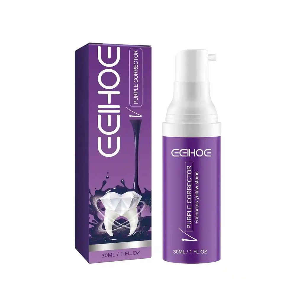 Tidesmit EELHOE purple color corrector toothpaste for professional teeth whitening and stain removal