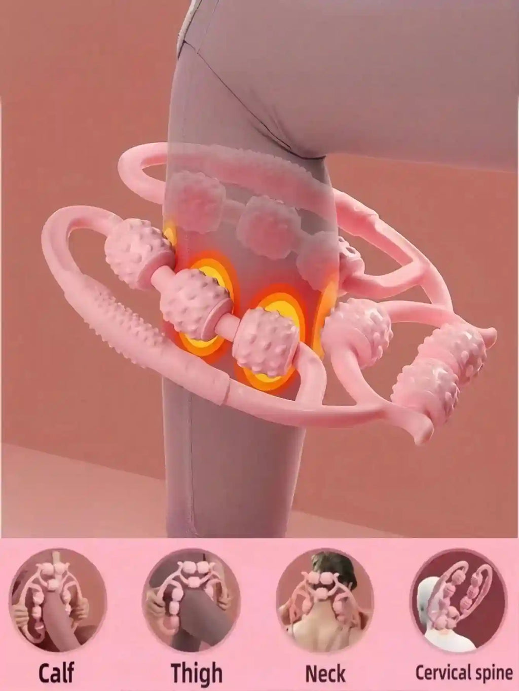 Deep Tissue Muscle Massage Roller - Portable Rechargeable Relief - 9lun Massage Roller Tidesmit
