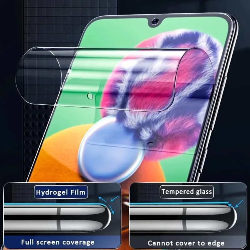 3Pcs Hydrogel Film for Samsung A56 A55 A54 A36 A35 A34 A26 A25 A24 A16 A15 Screen Protector for Samsung A53 A33 A23 A13 A52 A32 AE Tidesmit