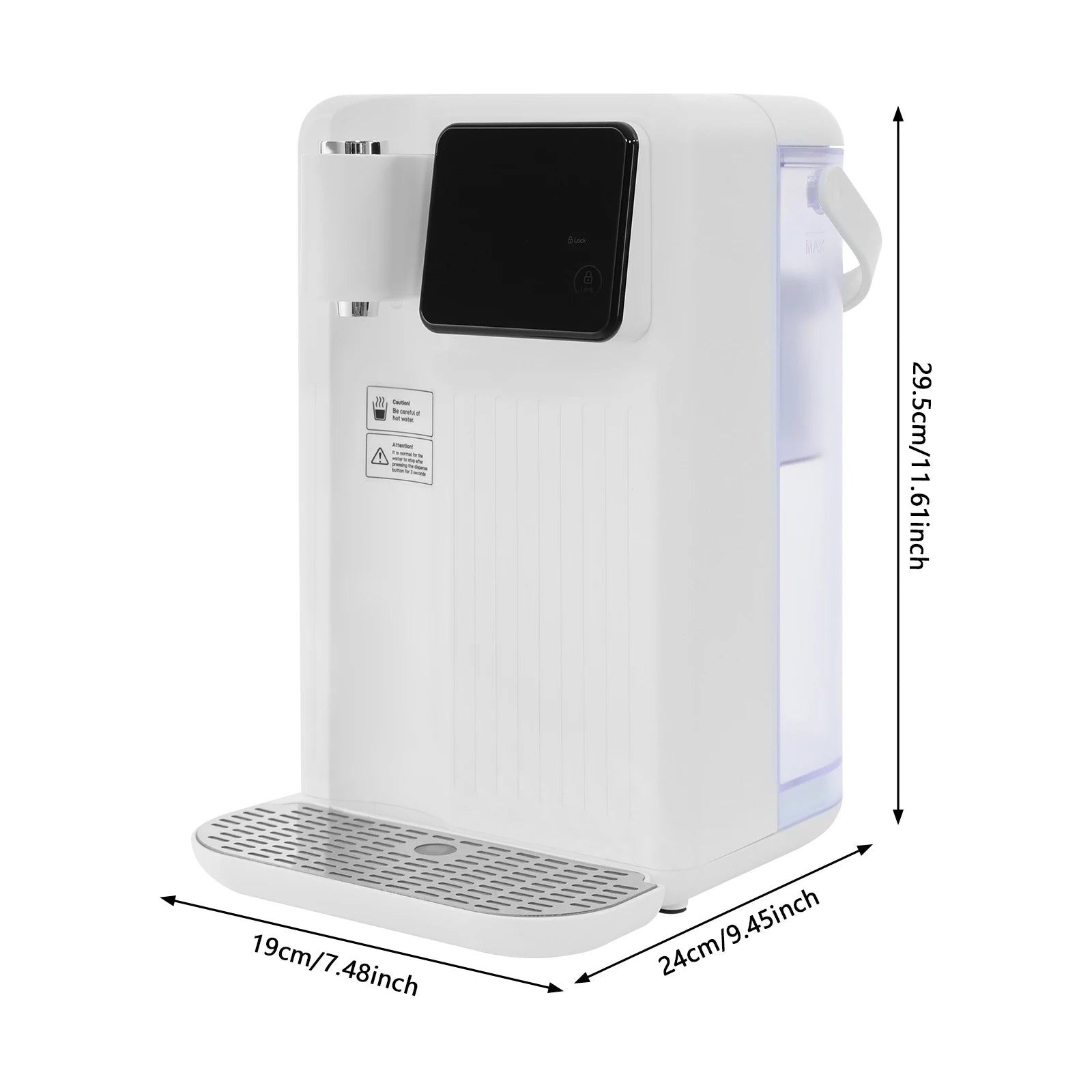 Tidesmit 3L Instant Hot Water Dispenser with Precise Temp Control WHITE 220V Tidesmit