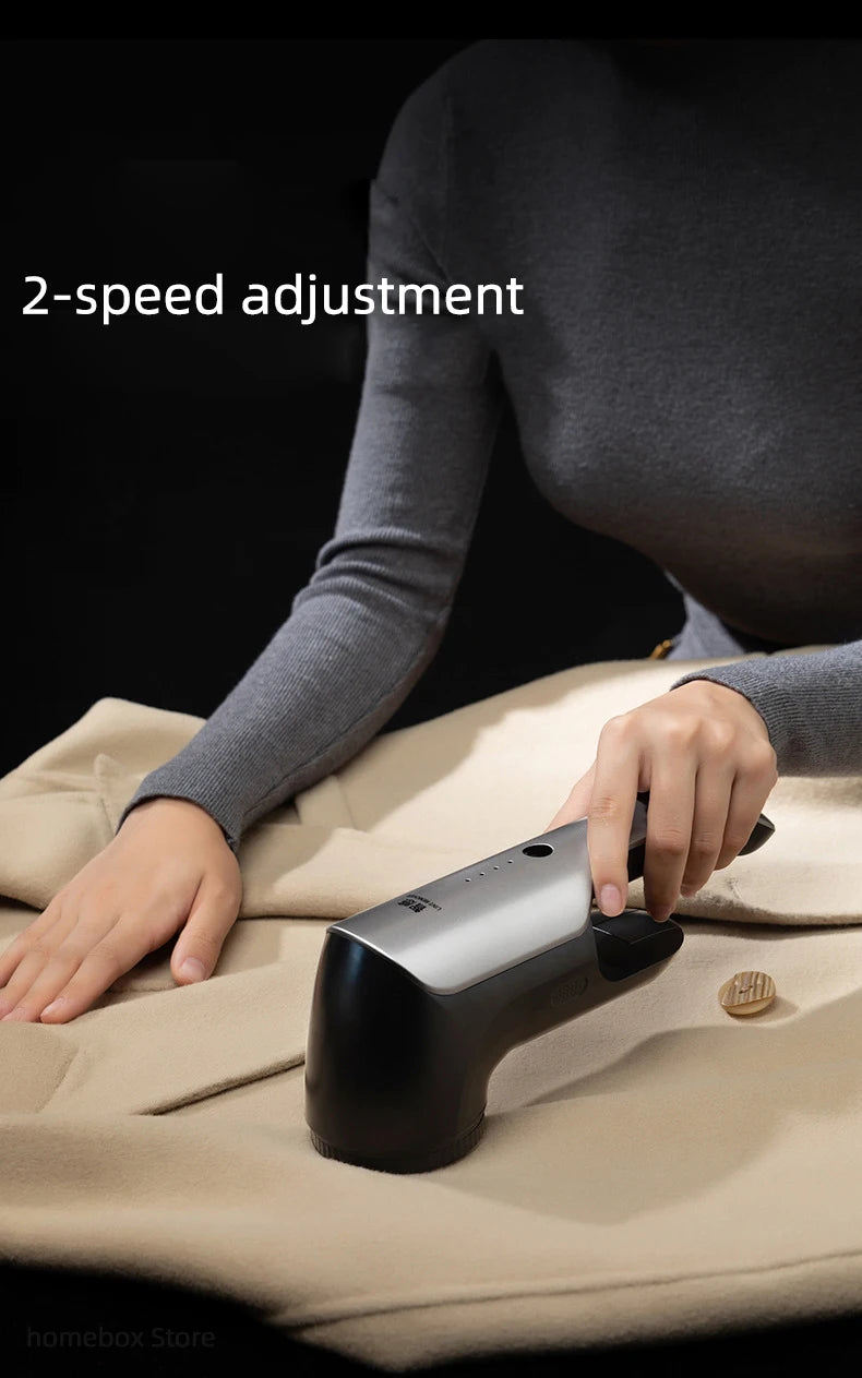 Tidesmit 45W commercial electric lint remover showing ergonomic design for professional garment fabric shaving