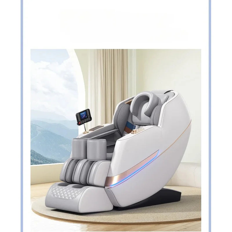 Full Body Zero Gravity Massage Chair - White Ash Space Capsule Massage Chairs Tidesmit