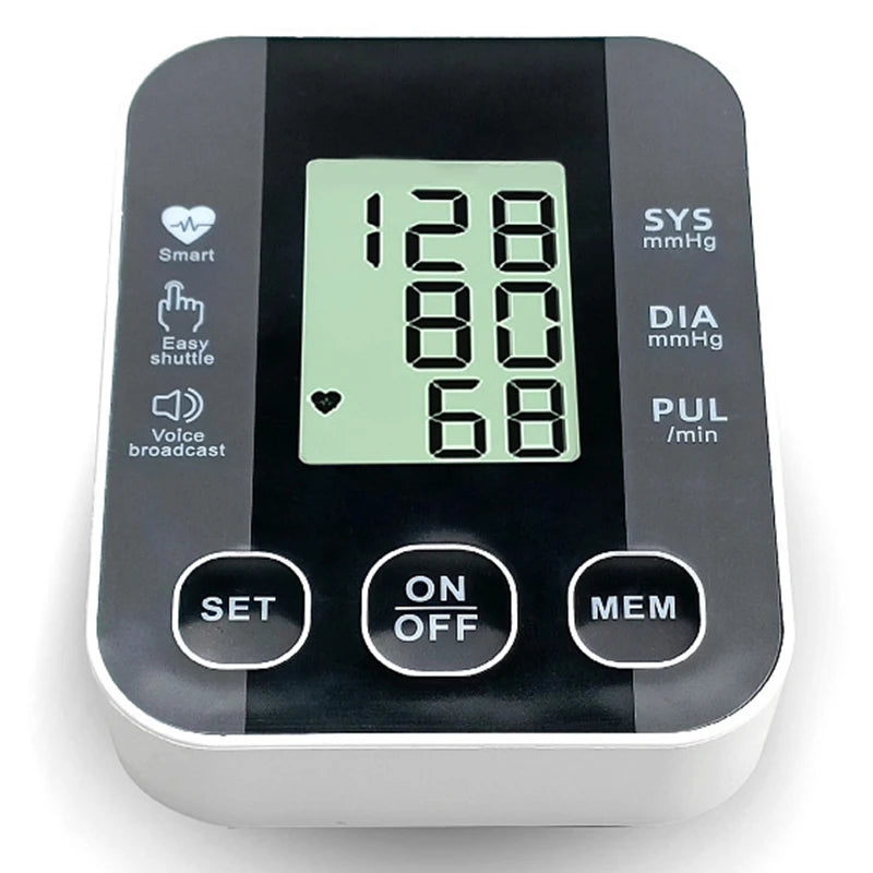 Automatic USB Wrist Blood Pressure Monitor Voice Tonometer Meter Digital Portable Health Care Sphygmomanometer Hematomanome