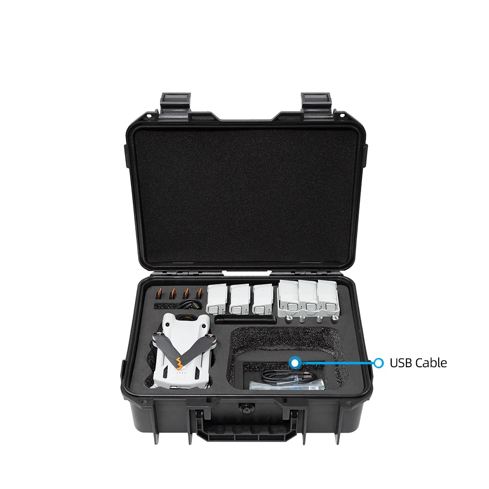 DJI Mini 3 Pro Hard Case: Waterproof Protective Carrying Box Tidesmit