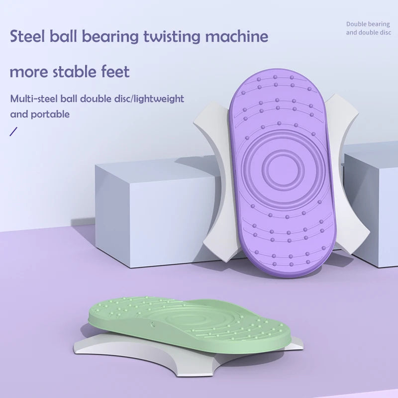 Waist Twisting Disc for Core Fitness – Non-Slip Purple Tidesmit Body Shaping Massage Equipment Tidesmit