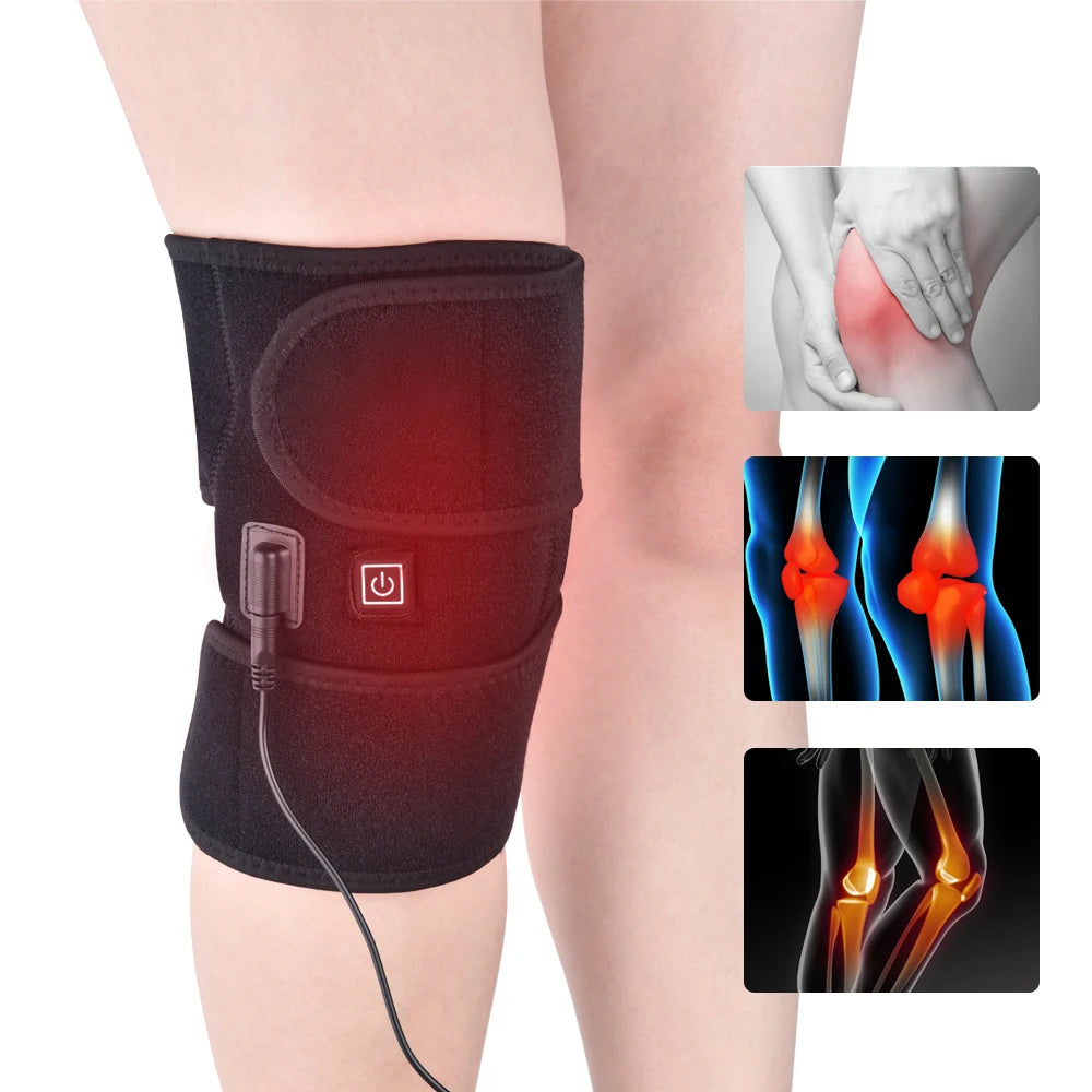 Electric Heating Knee Brace - 3 Temperature Levels USB Powered Fascia Gun Tidesmit