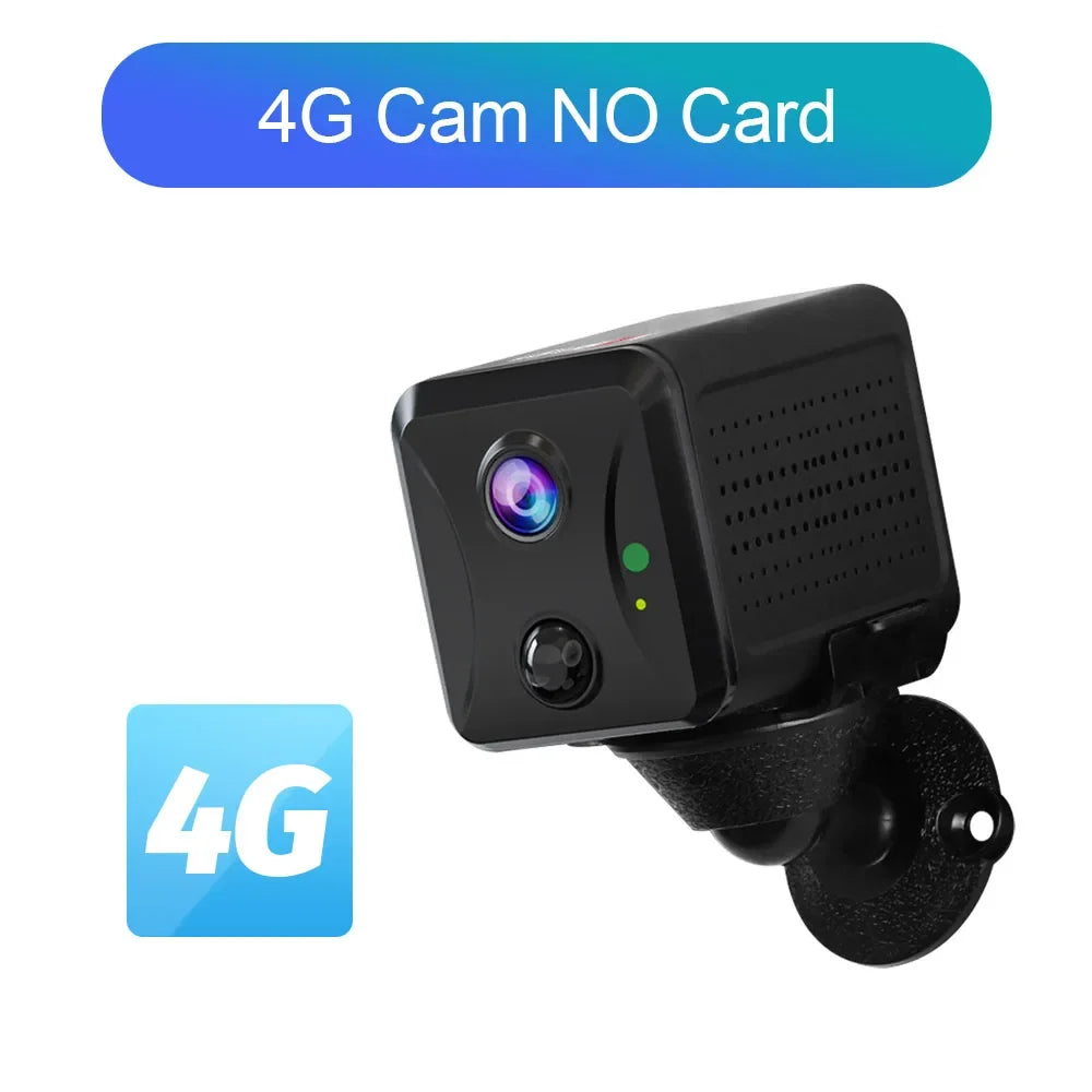 LS VISION 5MP Mini 4G Security Camera SIM Card Wireless Wifi Camera 3800mAh Camcorder PIR Human Detectioon Video Recorder Ubox