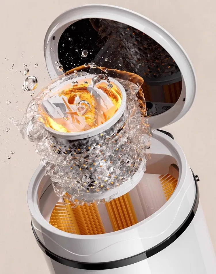 Tidesmit 220V semi-automatic compact shoe washing machine for home laundry of shoes, socks, and small garments