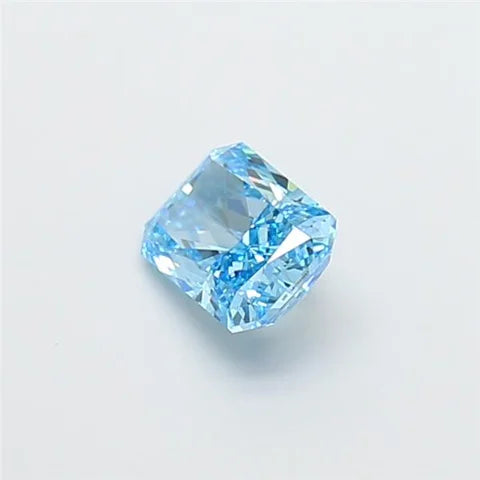 Radiant Cut 1.00ct Fancy Light Blue Lab Grown Diamond IGI Certified Loose Diamond Luxury Engagement Ring