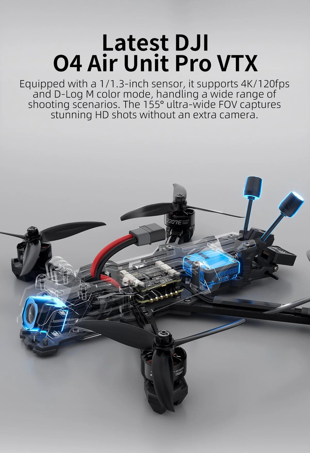 FPV Drone 5 Inch O4 Pro HD Freestyle - ELRS 2.4G High-Speed Racing Drone Tidesmit