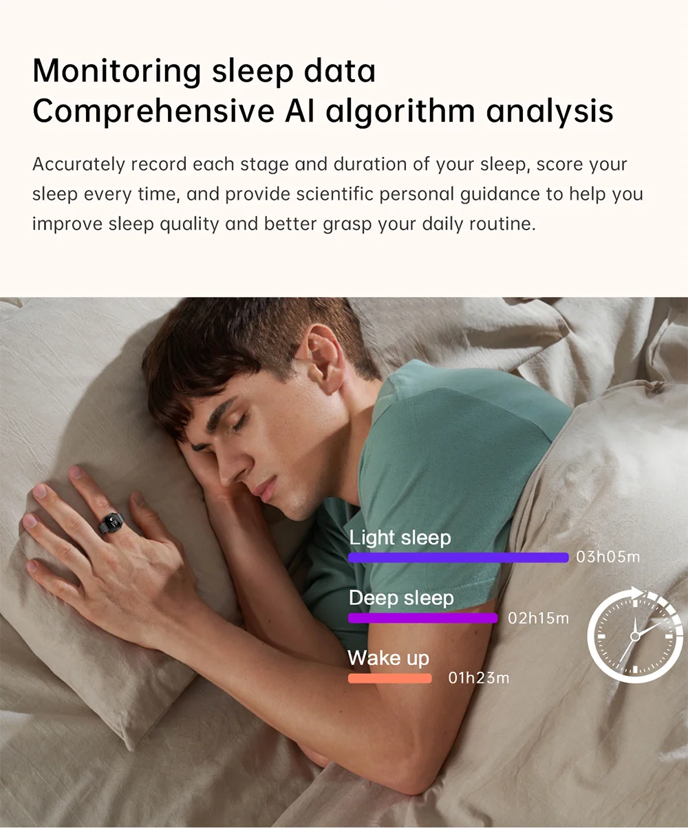 Smart Health Ring: Waterproof Heart Rate & Sleep Monitor Tidesmit
