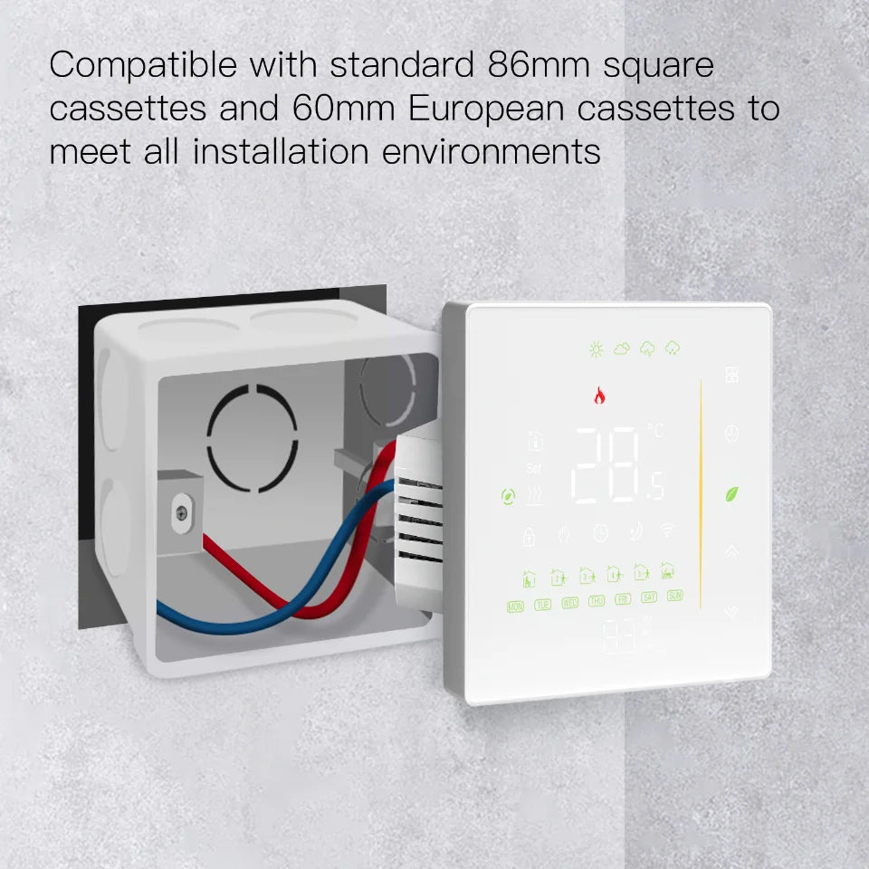 Thermostat WiFi Wireless Room Temperature Controller of Water/Electric Floor Heating Gas Boiler Humidity Tuya Work with Alexa