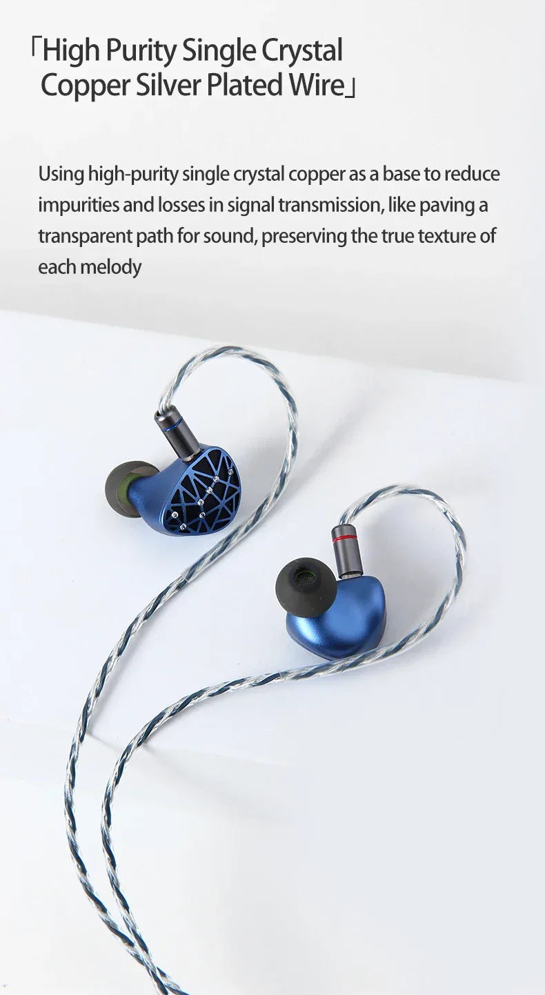 Sound Rhyme SR10 10-Driver Hybrid HiFi Wired IEMs by Tidesmit Tidesmit