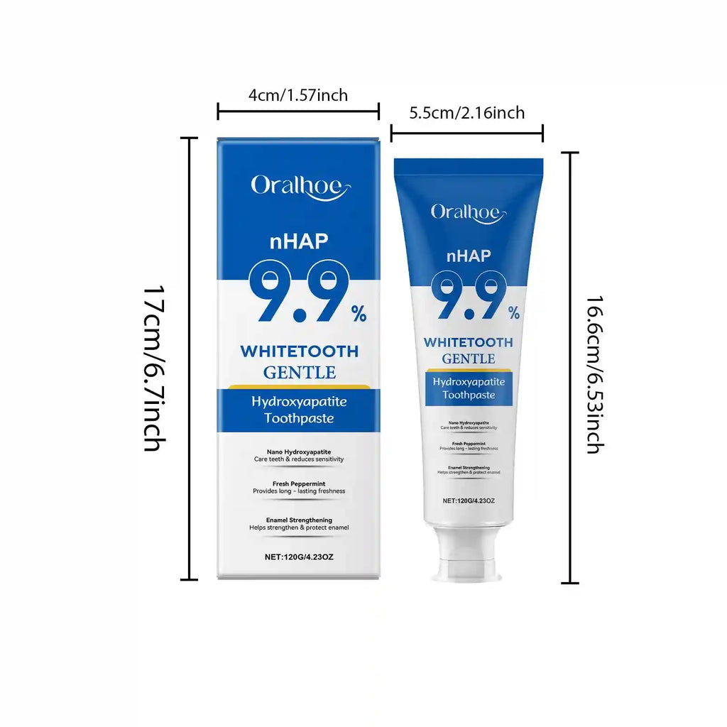 Tidesmit Hydroxyapatite toothpaste for enamel repair, teeth whitening, and effective stain removal.