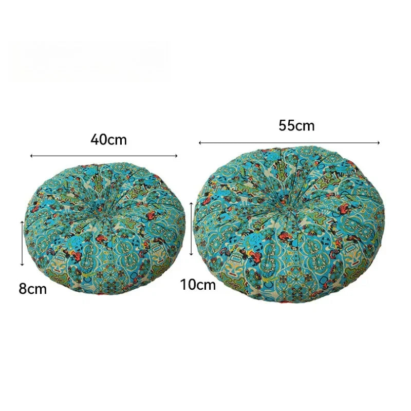 Bay Window Tatami Mats Futon Pumpkin Mats Multi-colored Cushions Thickened Lazy Butt Mats Chair Cushion  Floor Cushion Futon