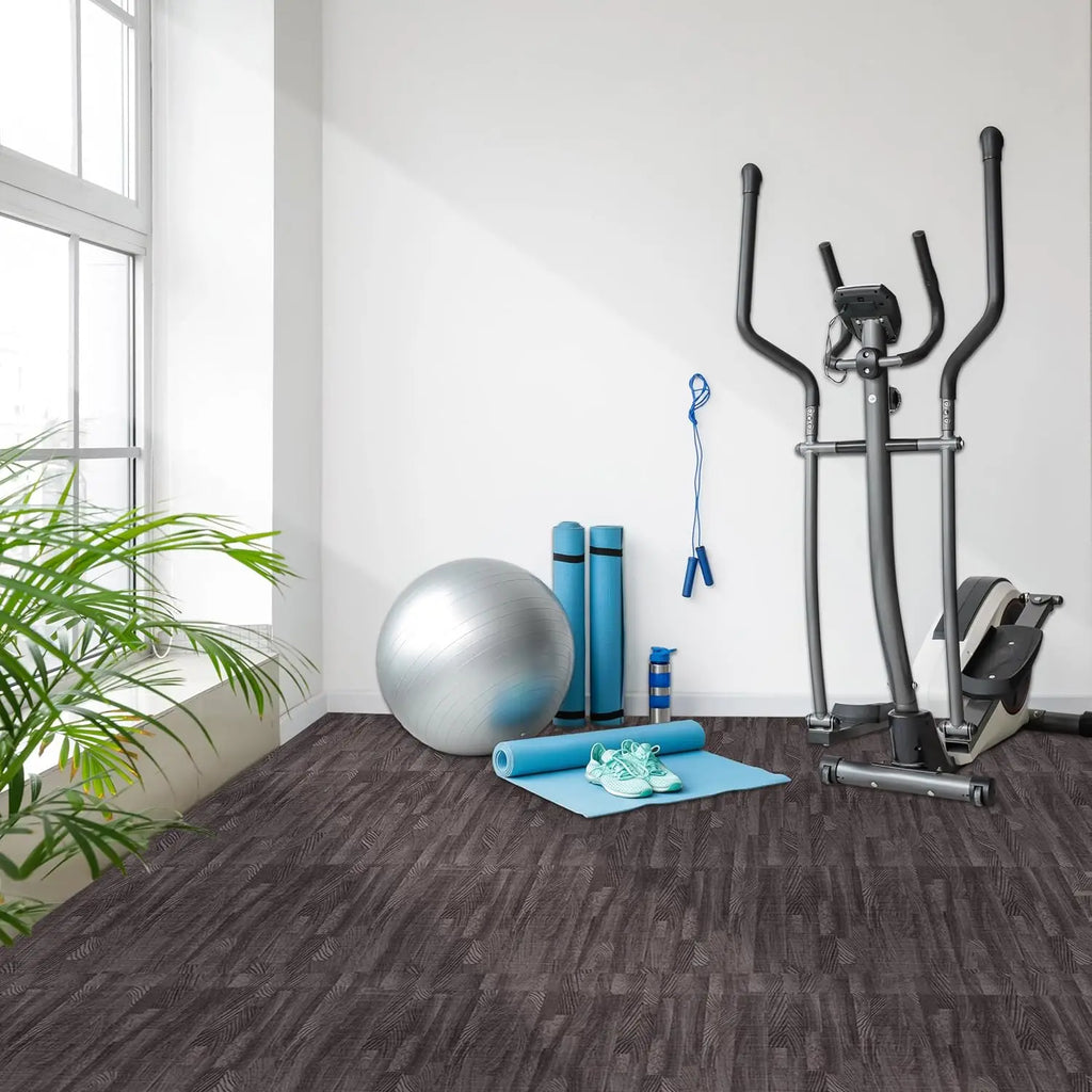 Home Fitness Wood Grain Floor Mat Foam Interlocking Anti-slip and Shock-absorbing Floor Tile DIY Puzzle Yoga Mat Home Decor