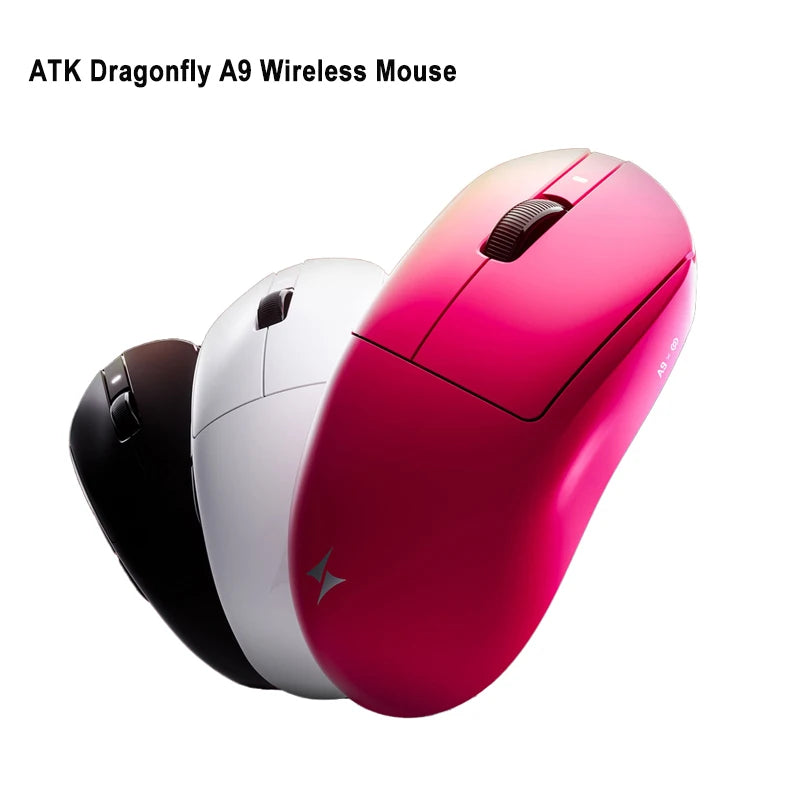 ATK A9 PLUS ULTRA Series Mouse Dual 8K Wireless Mouse Bluetooth Lightweight PAW3950 Ultra Nordic52840 E-sports Mice Gift